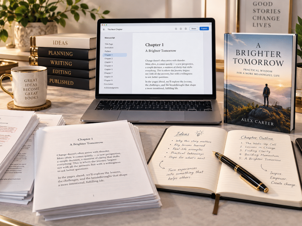 Professional ghostwriters helping authors develop and complete their books